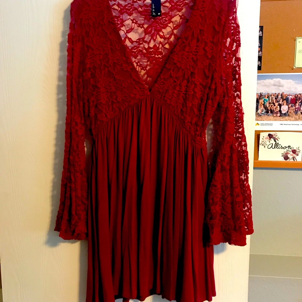 Semi formal lace skater dress